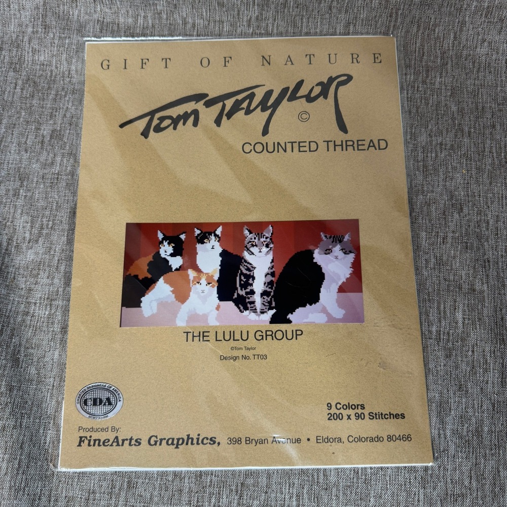 Tom Taylor The Lulu Group Cats Counted Cross Stitch Pattern